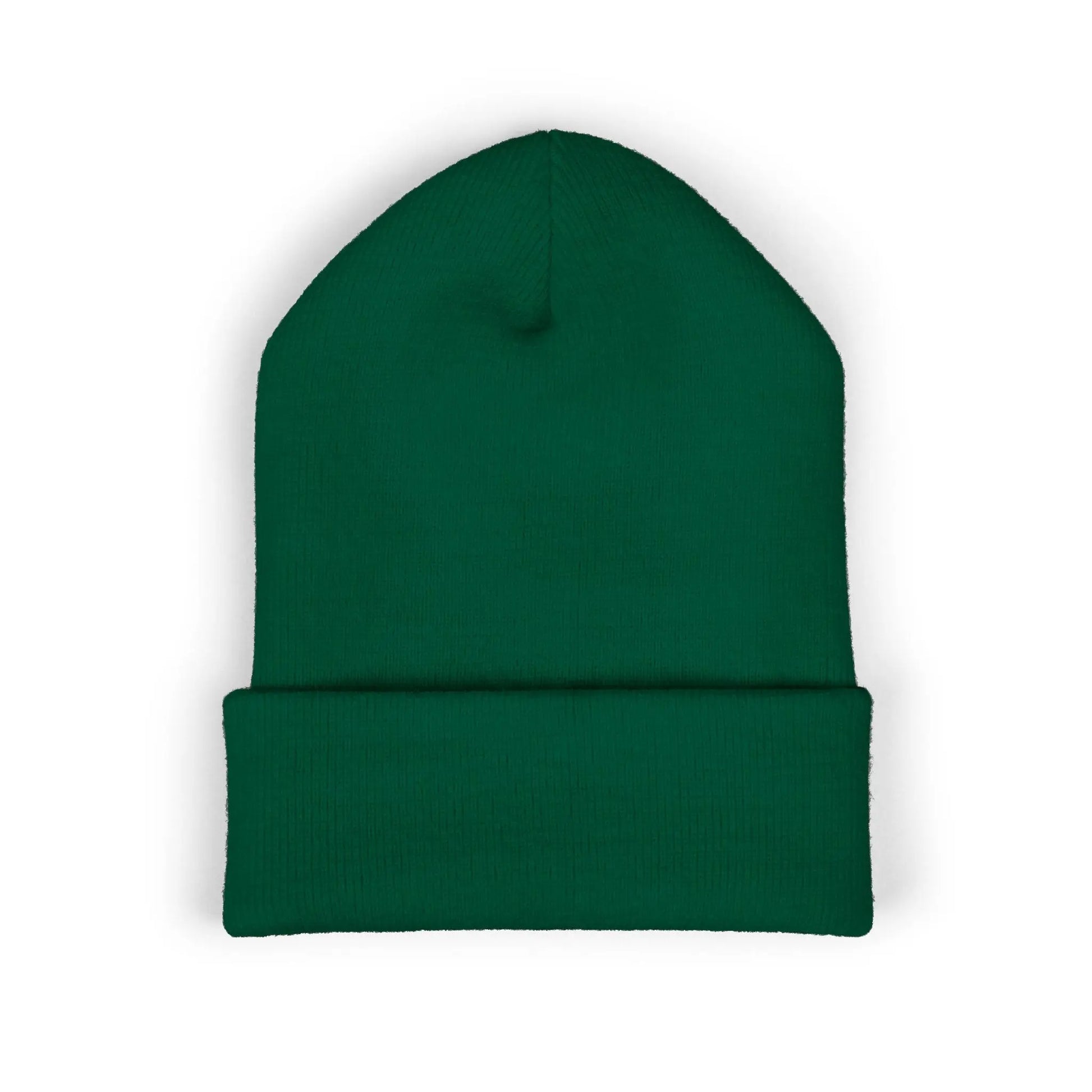 Embroidered Mountain & Pine Trees Cuffed Beanie Printify