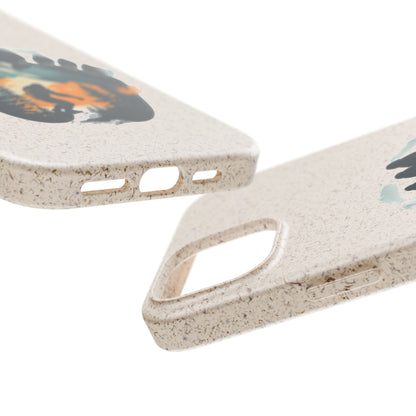 Bigfoot Print Phone Case – Compostable PLA & Bamboo Forest Design Printify