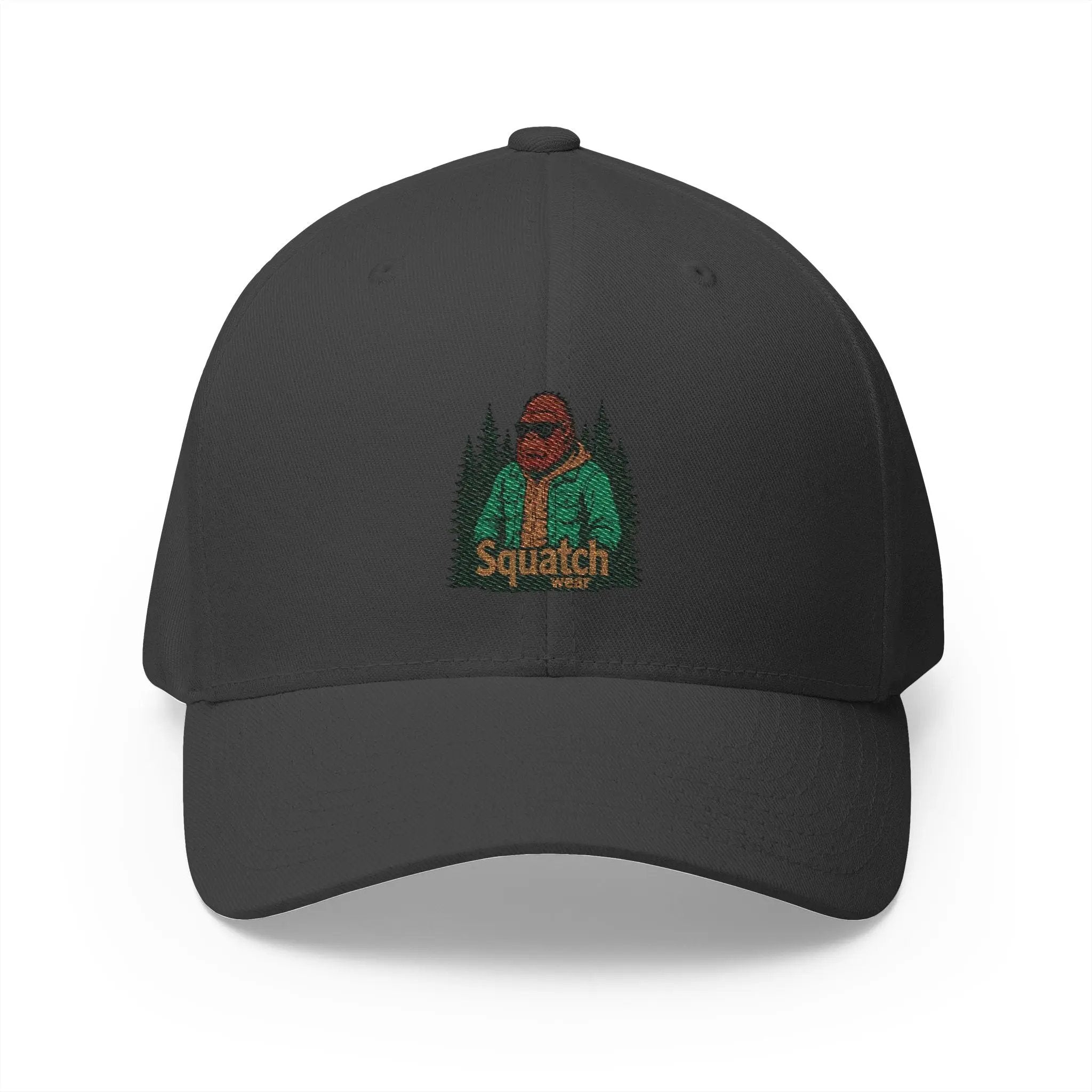 Sasquatch Embroidered Cap – Outdoor Adventure Hat, Bigfoot Enthusiast Gift, Hiking & Casual Wear Printify