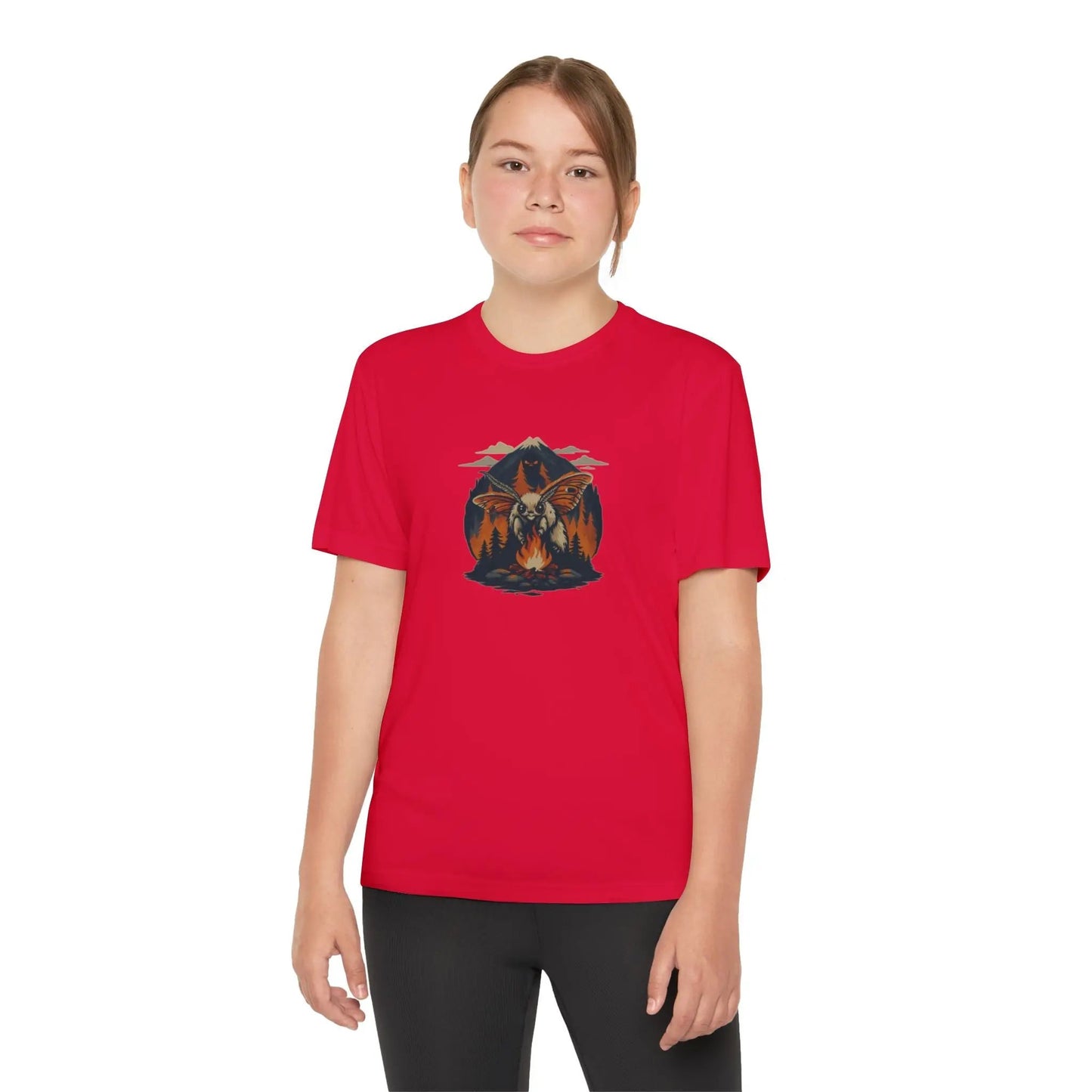 Youth Adventure Tee – Kids’ Mountain Design Outdoor & Hiking Shirt, Perfect Gift for Young Nature Lovers Printify