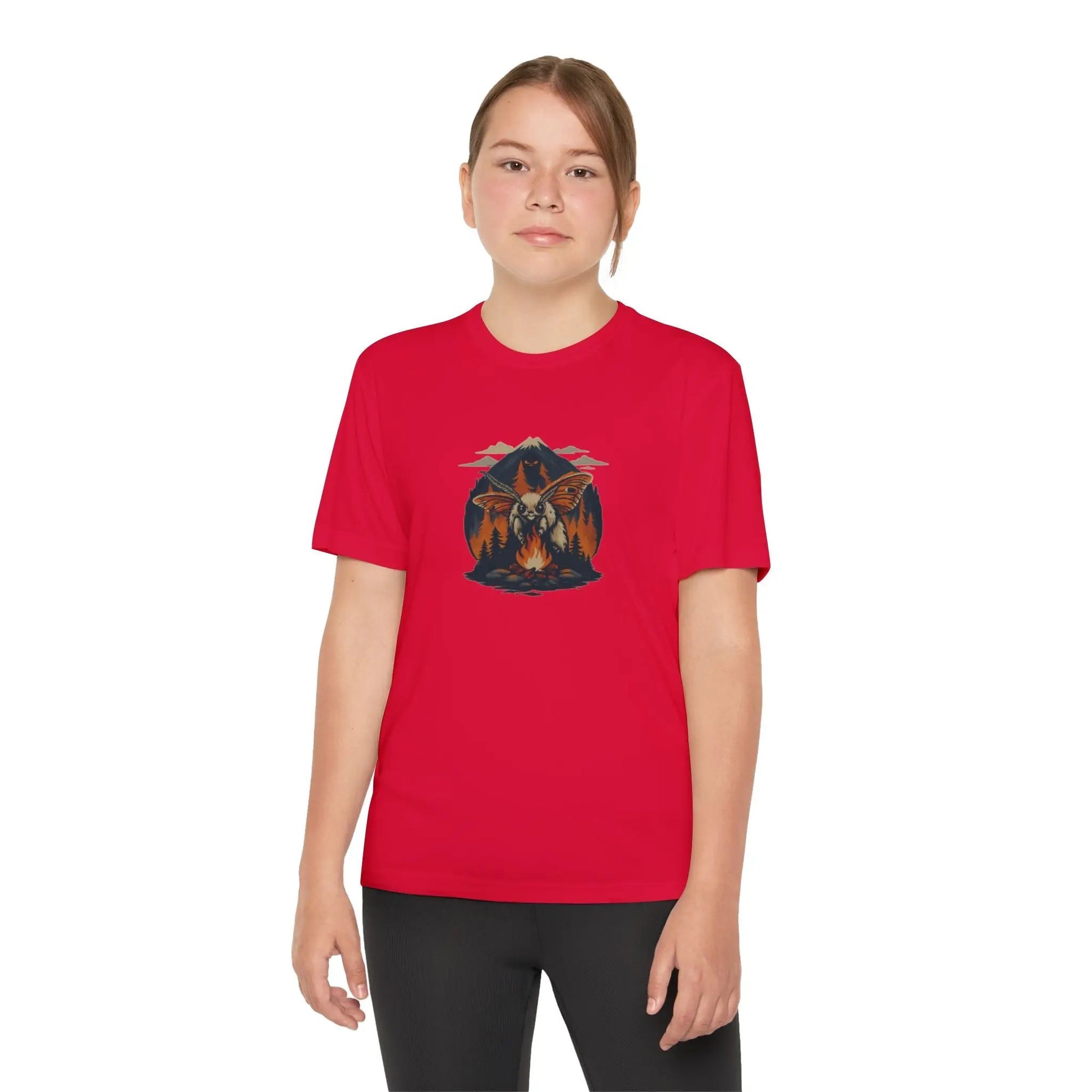 Youth Adventure Tee – Kids’ Mountain Design Outdoor & Hiking Shirt, Perfect Gift for Young Nature Lovers Printify