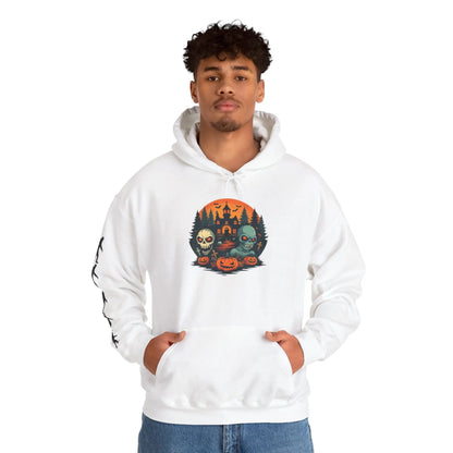 Halloween Hooded Sweatshirt – Unisex Heavy Blend™ Hoodie, Spooky Costume & Cozy Fall Layer, Gift for Halloween Lovers Printify