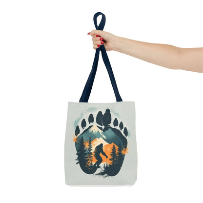 Bigfoot Forest Tote Bag — Sasquatch Mountain Scenic Tote Printify