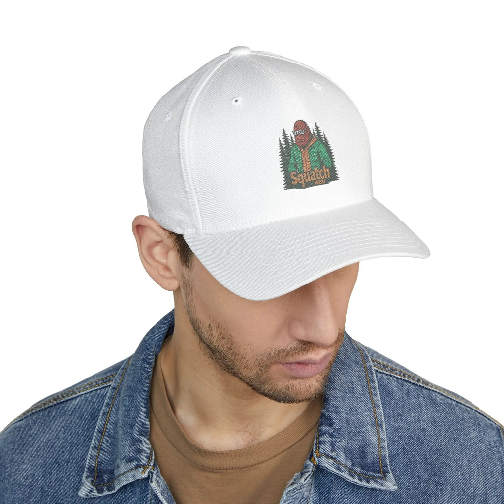 Sasquatch Embroidered Cap – Outdoor Adventure Hat, Bigfoot Enthusiast Gift, Hiking & Casual Wear Printify