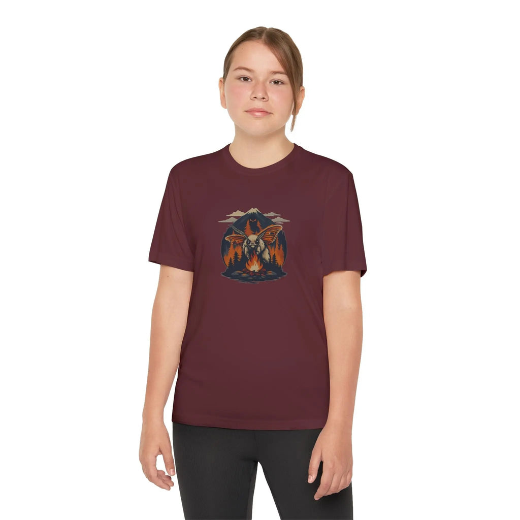 Youth Adventure Tee – Kids’ Mountain Design Outdoor & Hiking Shirt, Perfect Gift for Young Nature Lovers Printify