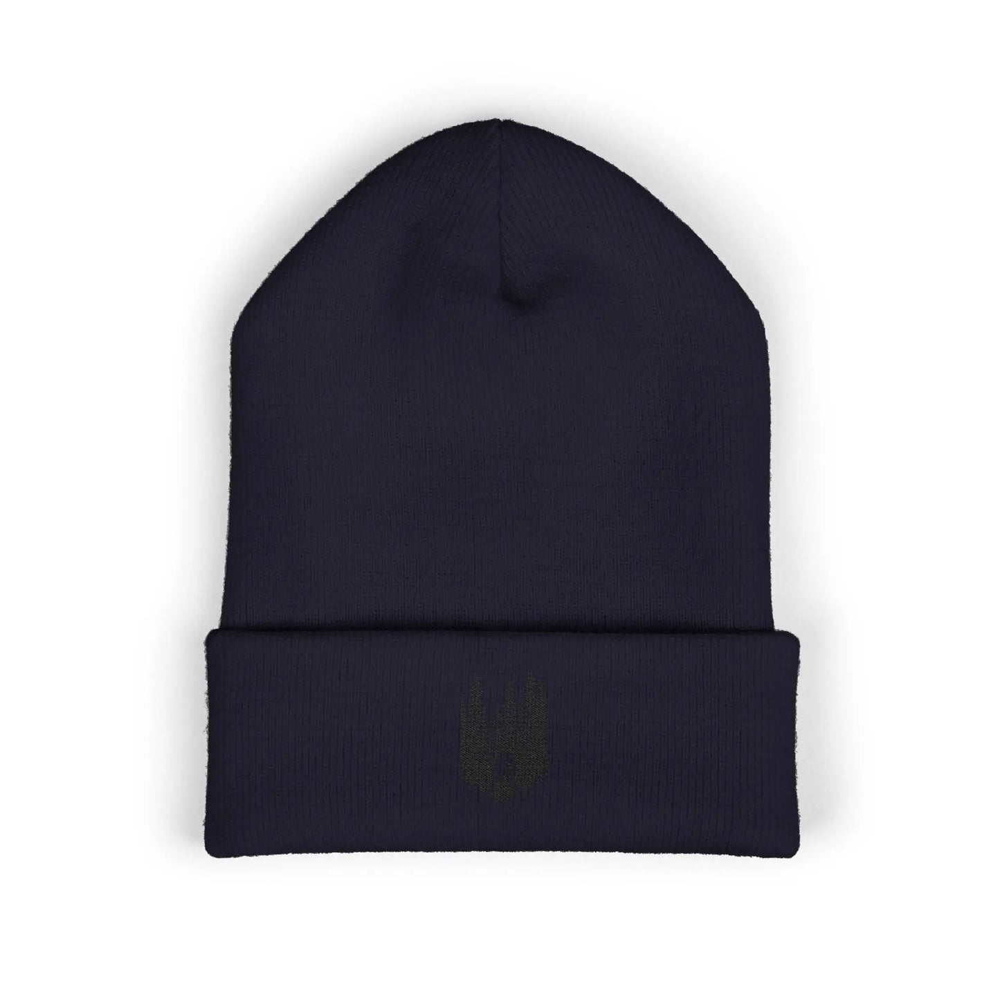 Embroidered Mountain & Pine Trees Cuffed Beanie Printify