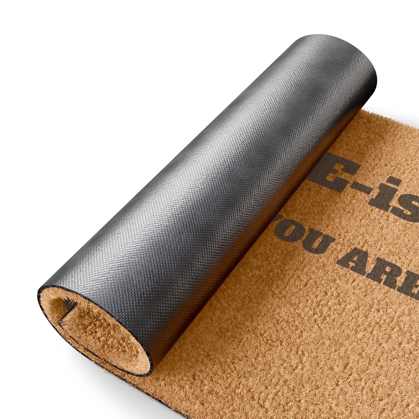 Doormat — "WELCOME-ish (Depends Who You Are)" Rustic Outdoor Coir Welcome Mat Printify