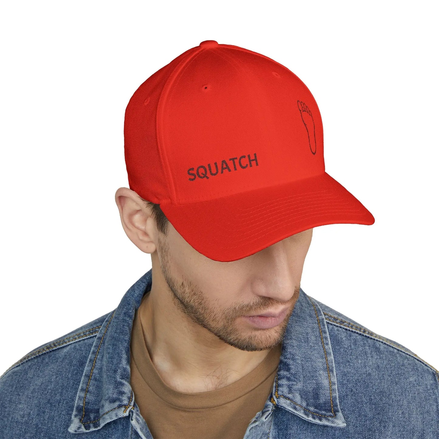 Embroidered Sasquatch Footprint Cap – Classic Low-Profile Adventure Hat