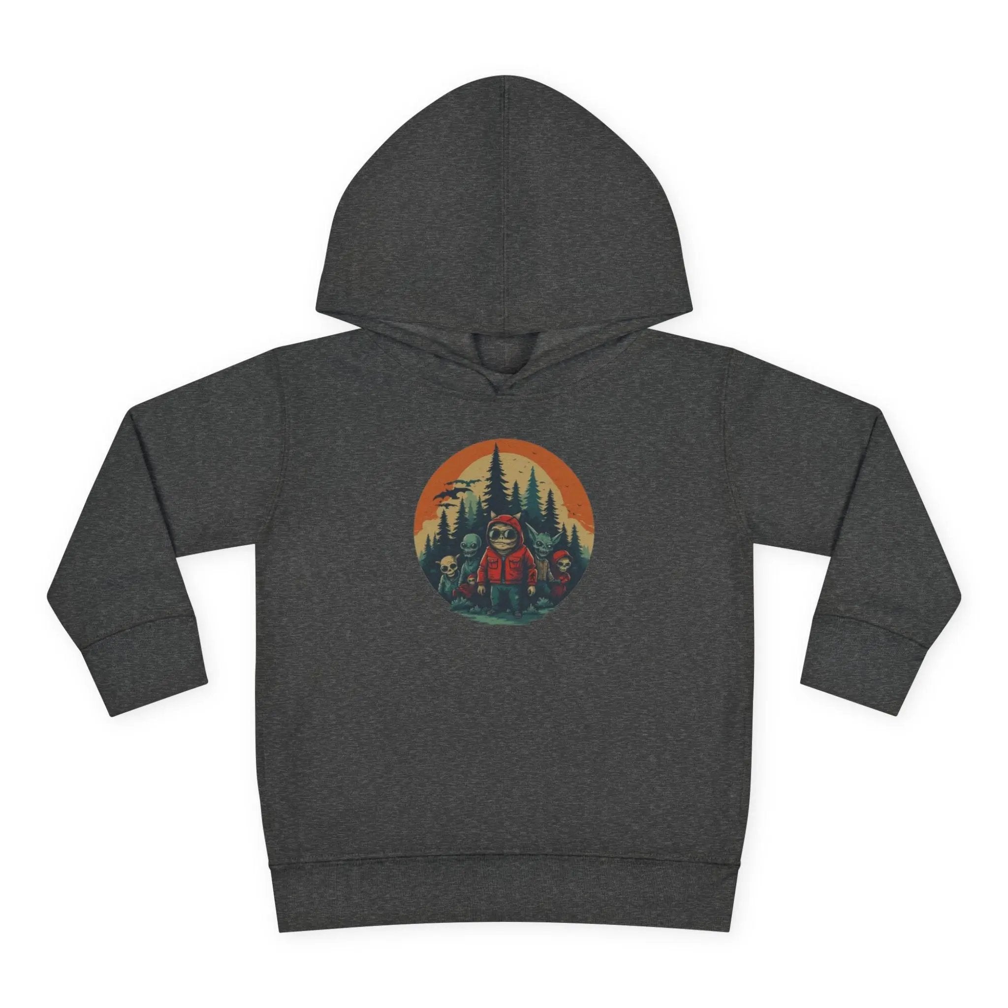 Adventure-Ready Toddler Pullover Fleece Hoodie – Cozy Kids Hoodie, Camping-Themed Gift, Fall/Winter Toddler Apparel Printify
