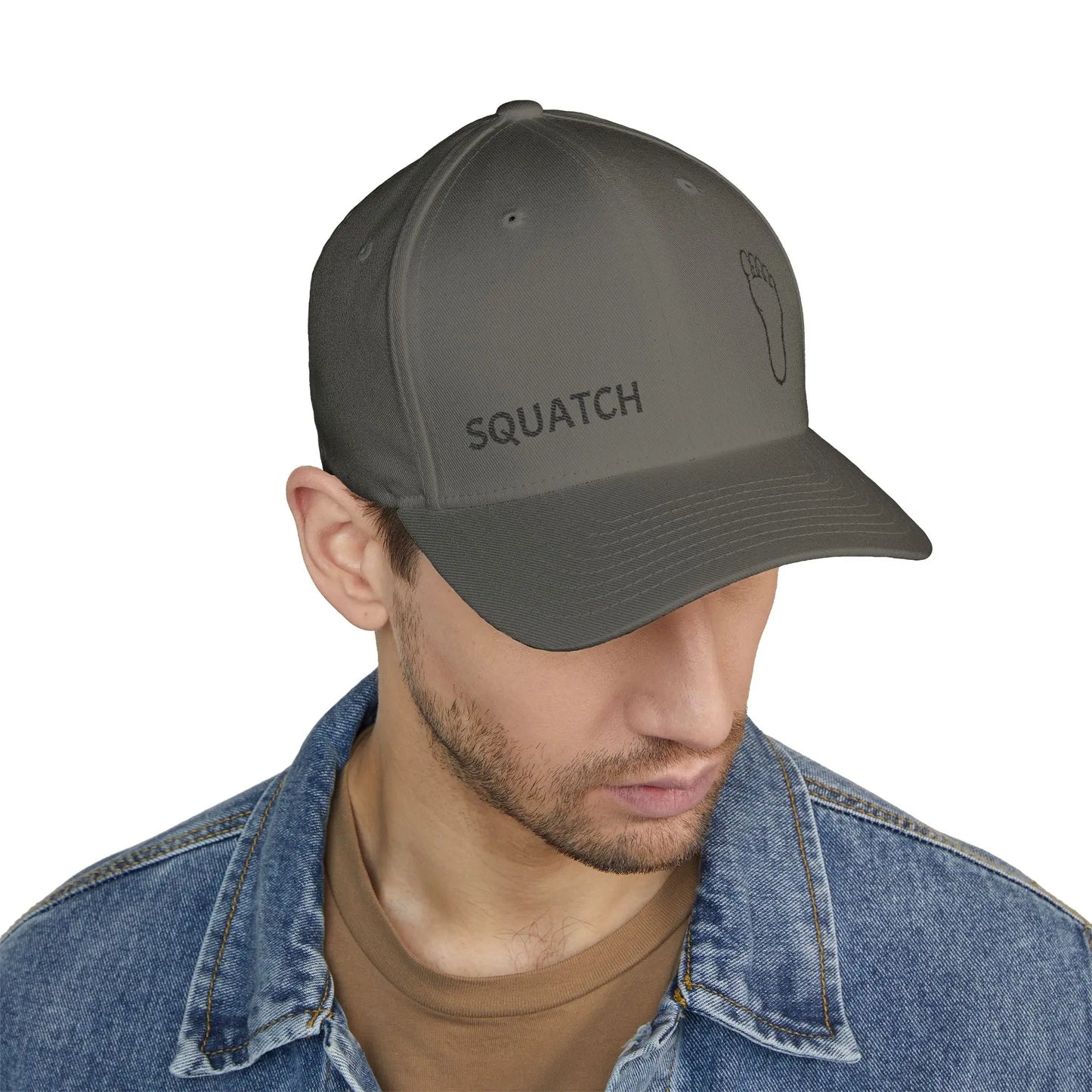 Embroidered Sasquatch Footprint Cap – Classic Low-Profile Adventure Hat