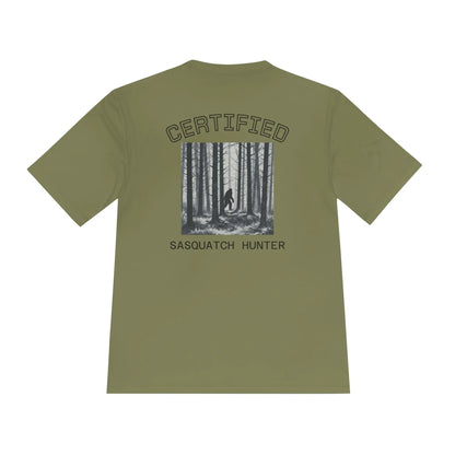 Certified Sasquatch Hunter Tee — Bigfoot Forest Graphic Shirt