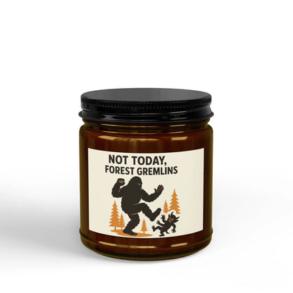 Not Today Forest Gremlins Soy Candle — 4oz & 9oz Scented Jar Printify