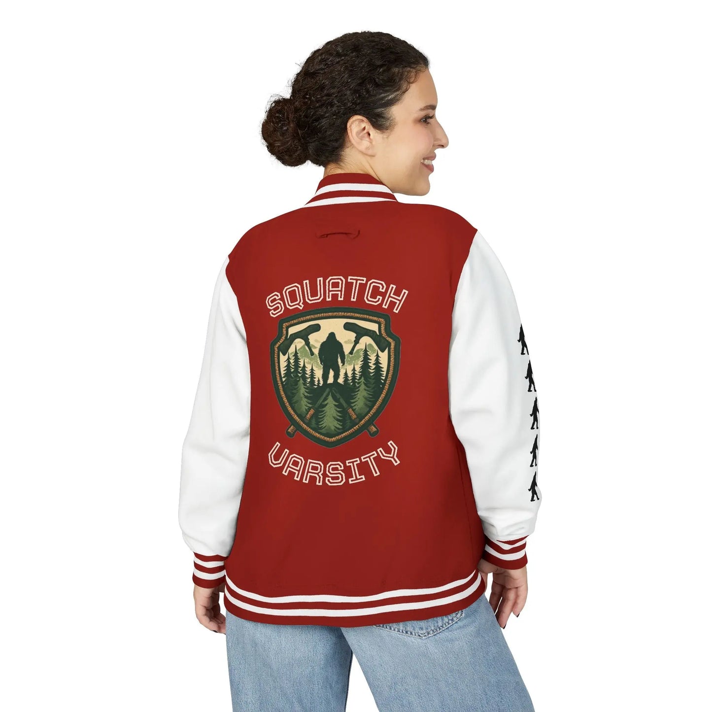 Squatch Varsity Letterman Jacket Printify
