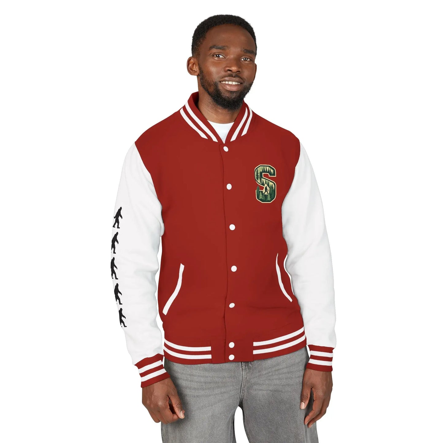 Squatch Varsity Letterman Jacket Printify