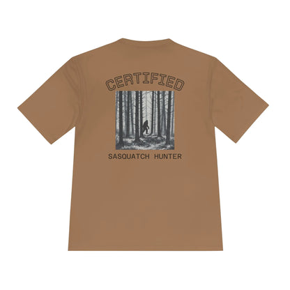 Certified Sasquatch Hunter Tee — Bigfoot Forest Graphic Shirt