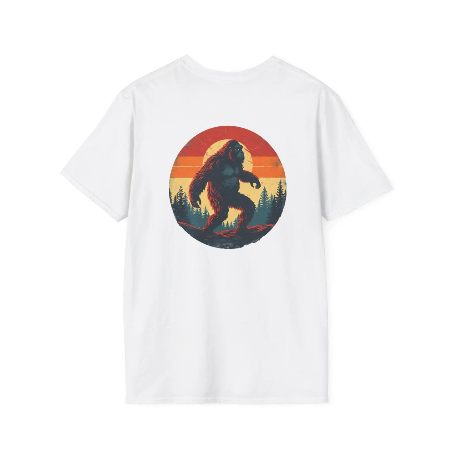 Bigfoot Sunset T-Shirt — Vintage Sasquatch Graphic Tee Printify