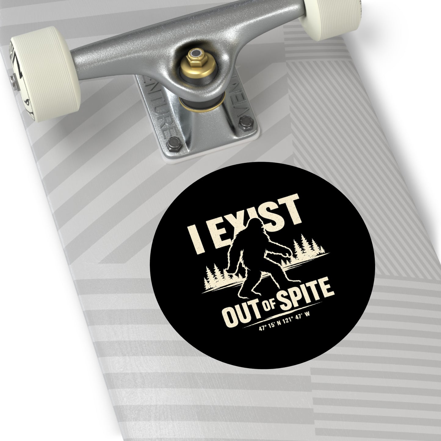 I Exist Out of Spite Round Vinyl Sticker