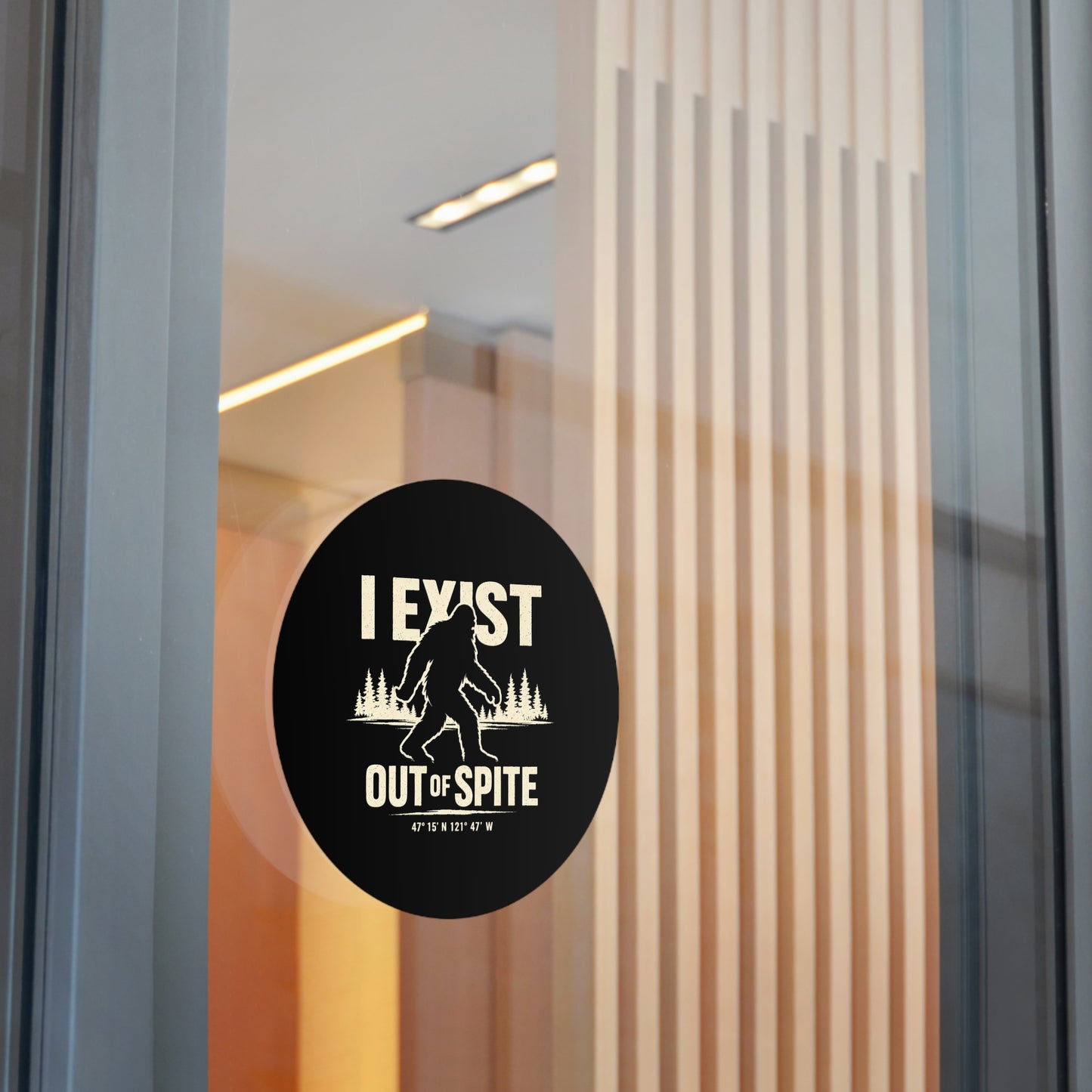 I Exist Out of Spite Round Vinyl Sticker
