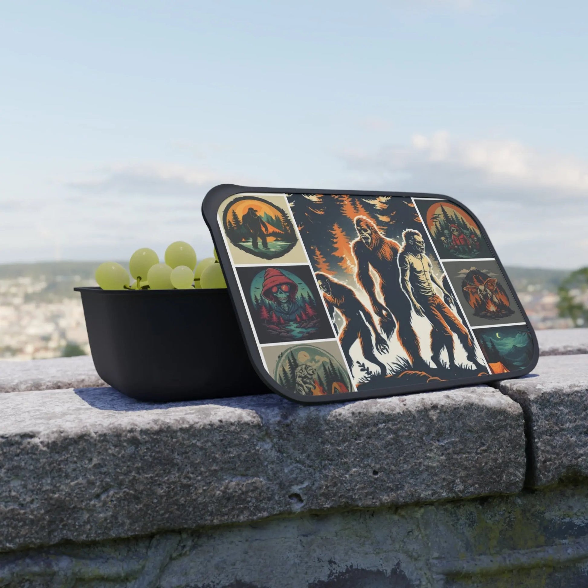 Bigfoot Forest Bento Box – Eco-Friendly PLA Lunch Box with Utensils - Squatch Wear