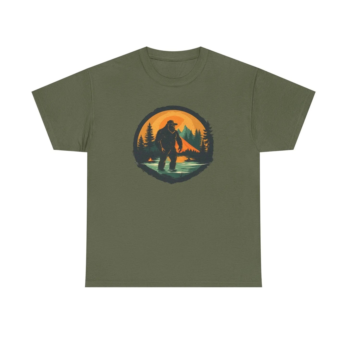 Bigfoot Adventure Tee – Unisex Cotton Shirt, Casual Outdoor & Wilderness Exploration Wear, Nature Lover Gift Printify