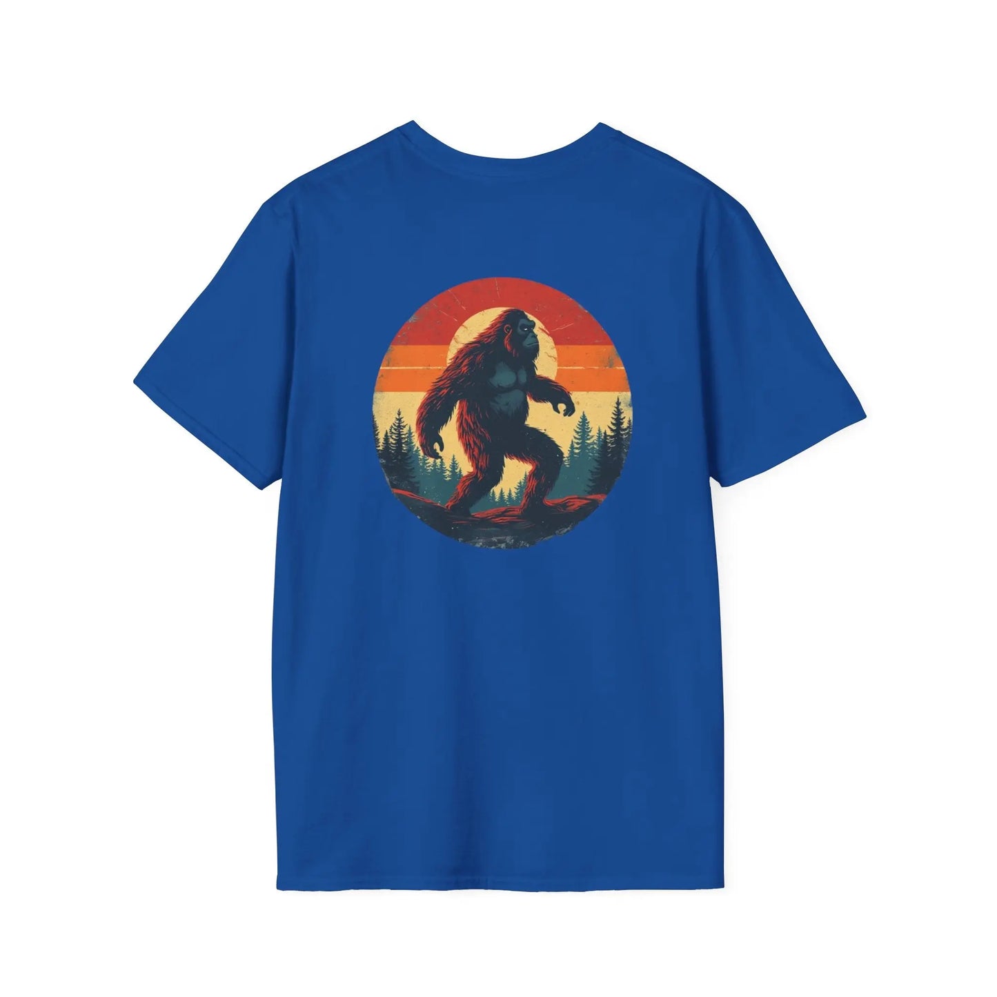 Bigfoot Sunset T-Shirt — Vintage Sasquatch Graphic Tee Printify