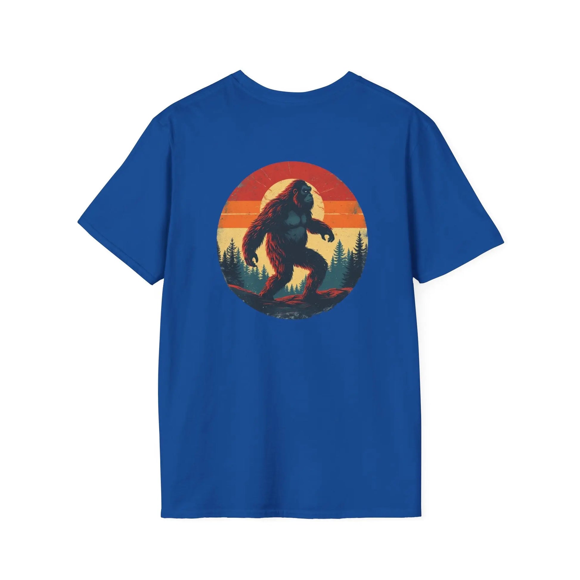 Bigfoot Sunset T-Shirt — Vintage Sasquatch Graphic Tee Printify
