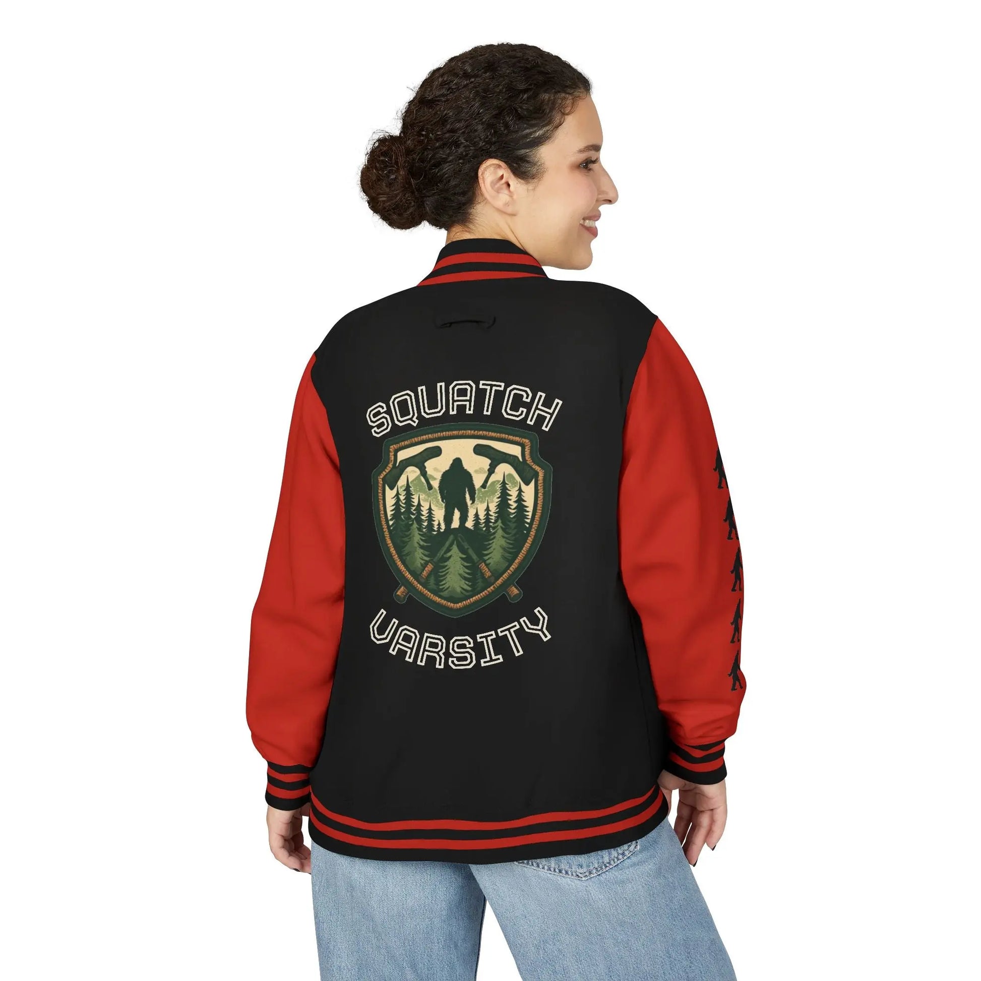 Squatch Varsity Letterman Jacket Printify