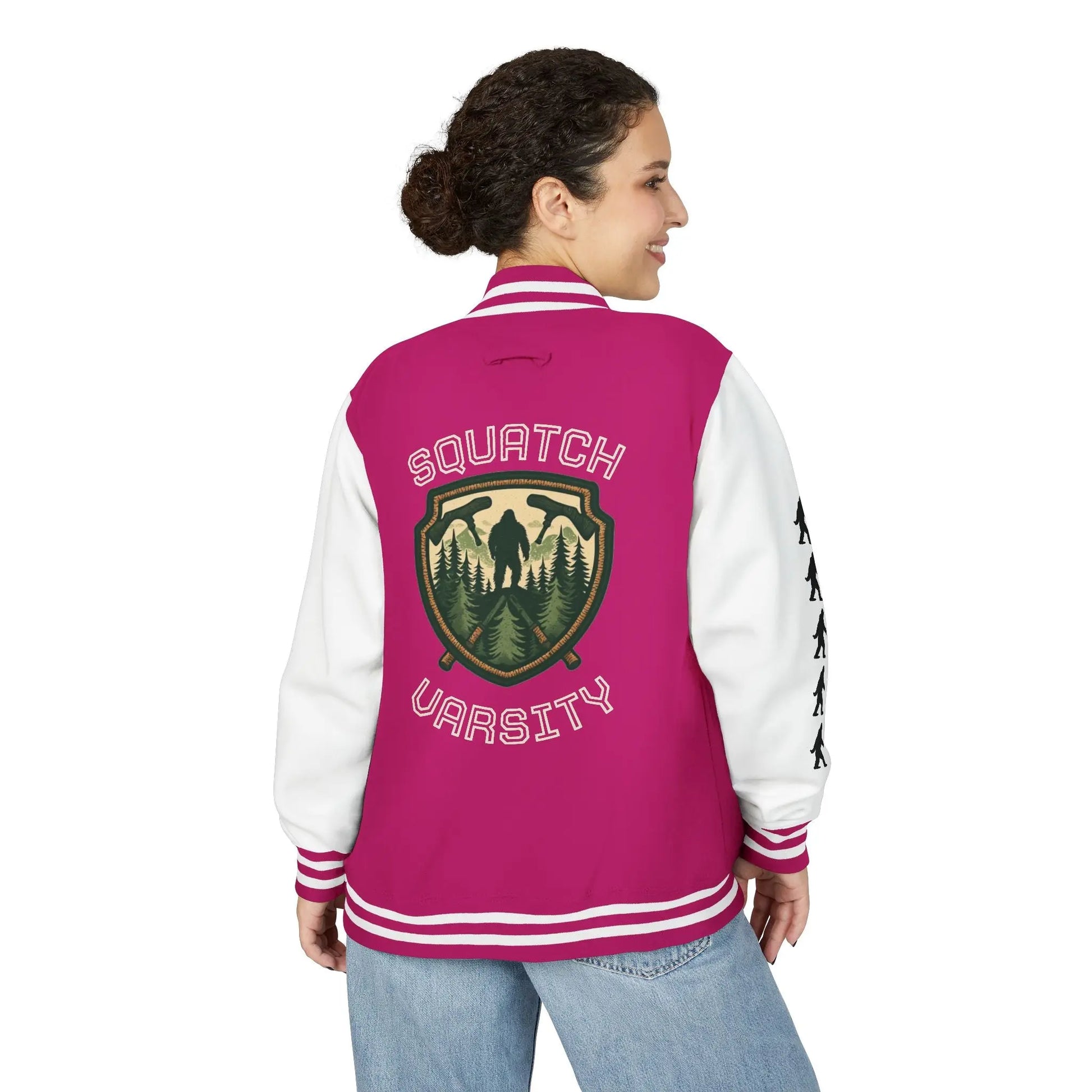 Squatch Varsity Letterman Jacket Printify