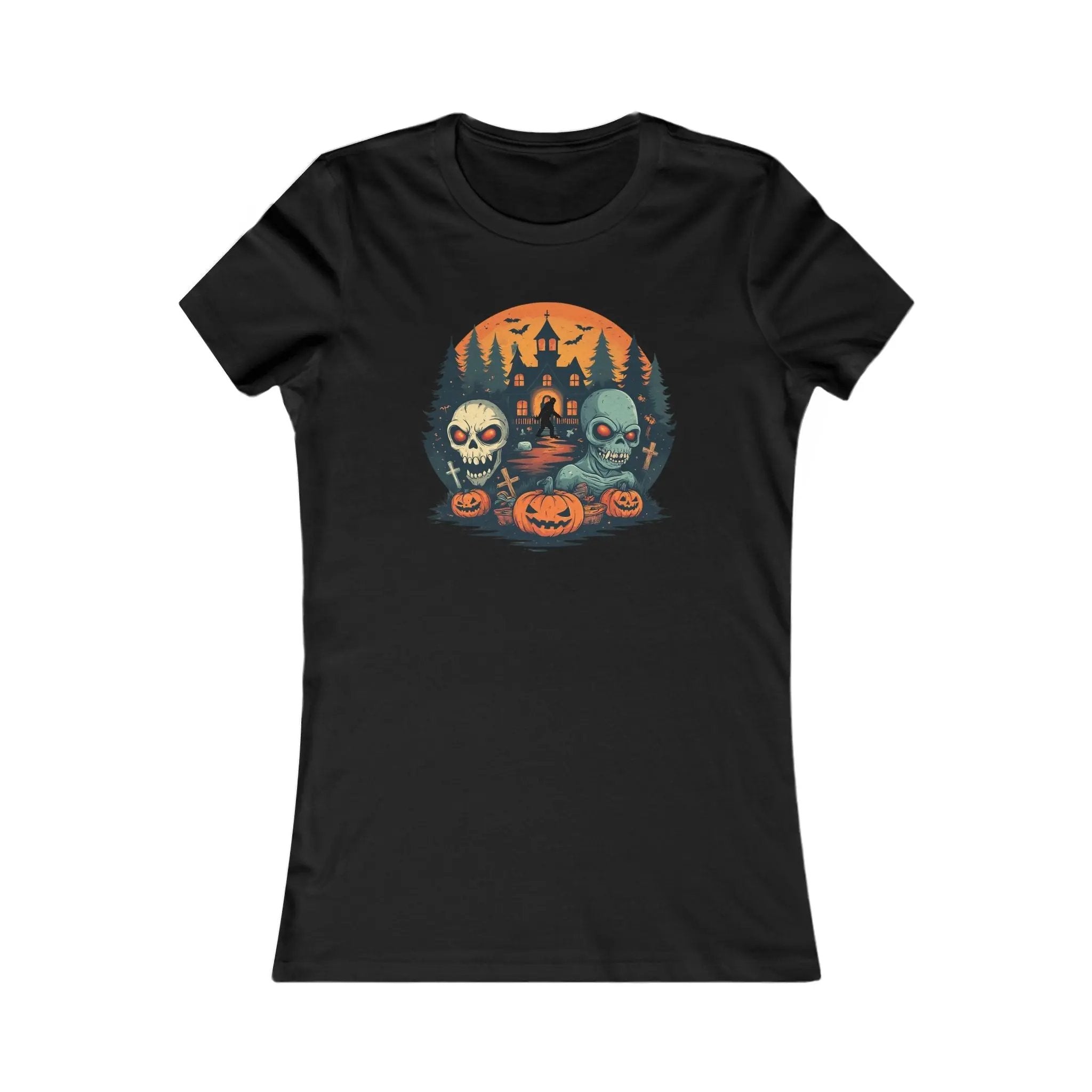 Halloween Graphic Tee – Women's Favorite Tee, Spooky Autumn Shirt, Halloween Party & Casual Wear, Gift for Her Printify