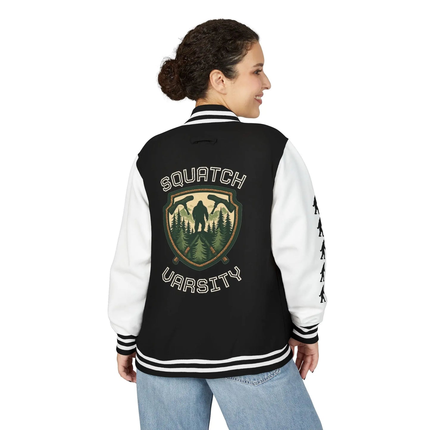 Squatch Varsity Letterman Jacket Printify