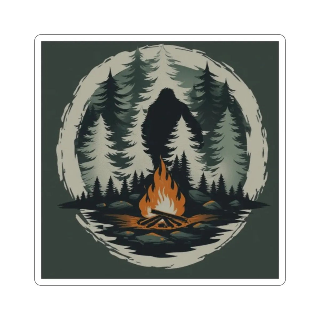 Outdoor Adventure Kiss-Cut Stickers – Nature & Bigfoot Artwork, Camping Gifts, Travel Mementos, Wilderness Stickers - Squatch Wear