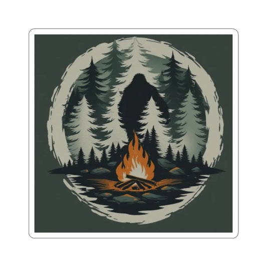 Outdoor Adventure Kiss-Cut Stickers – Nature & Bigfoot Artwork, Camping Gifts, Travel Mementos, Wilderness Stickers - Squatch Wear
