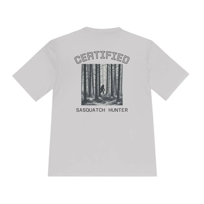 Certified Sasquatch Hunter Tee — Bigfoot Forest Graphic Shirt