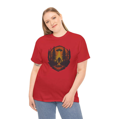 Nature-Inspired Adventure Tee – Unisex Cotton Camping & Outdoor Shirt, Perfect Gift for Nature Lovers Printify