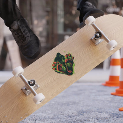 Transparent Bigfoot Outdoor Sticker – Weatherproof, High-Contrast Vinyl Printify