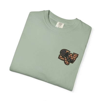 Patriotic Bigfoot Flag T-Shirt — American Sasquatch Graphic Tee