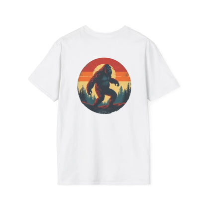 Bigfoot Sunset Tee — vintage outdoors graphic, soft all‑day comfort