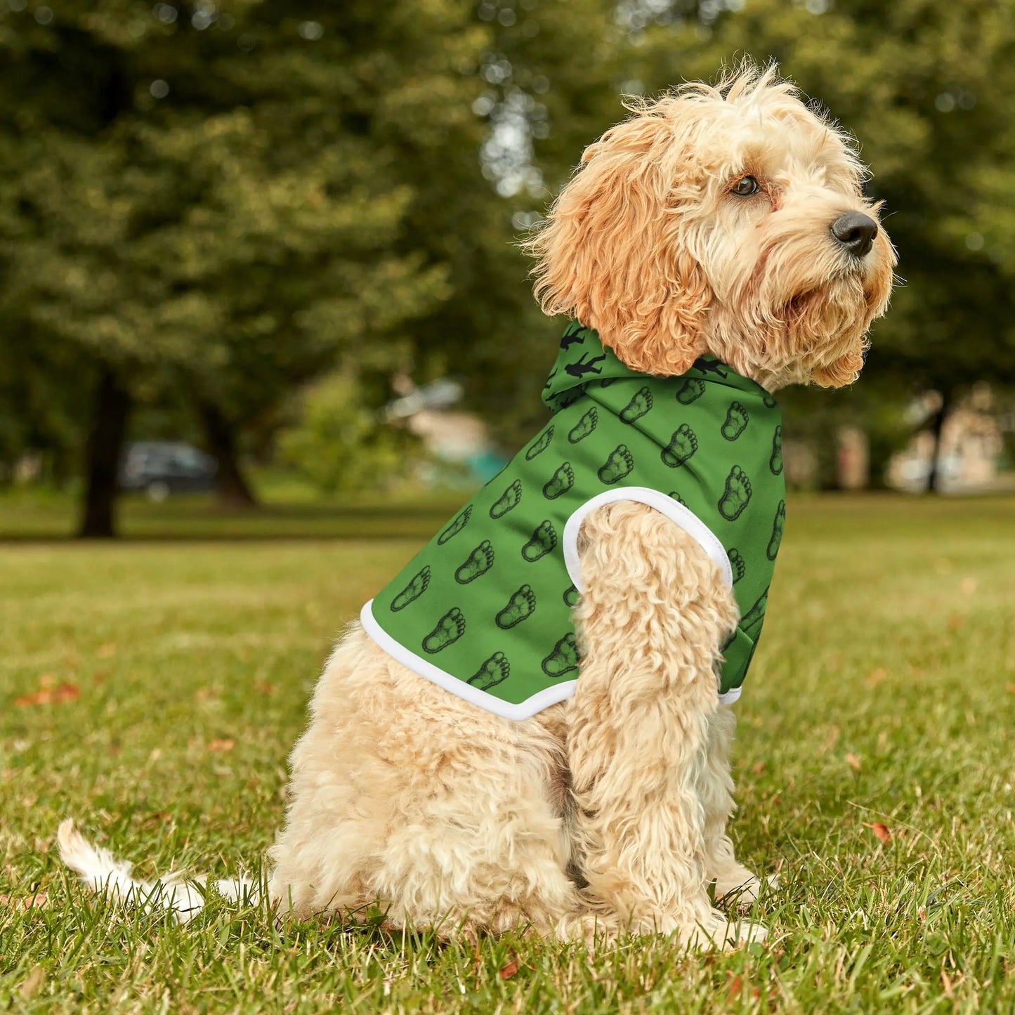 Bigfoot-Inspired Dog Hoodie | Lightweight & Washable