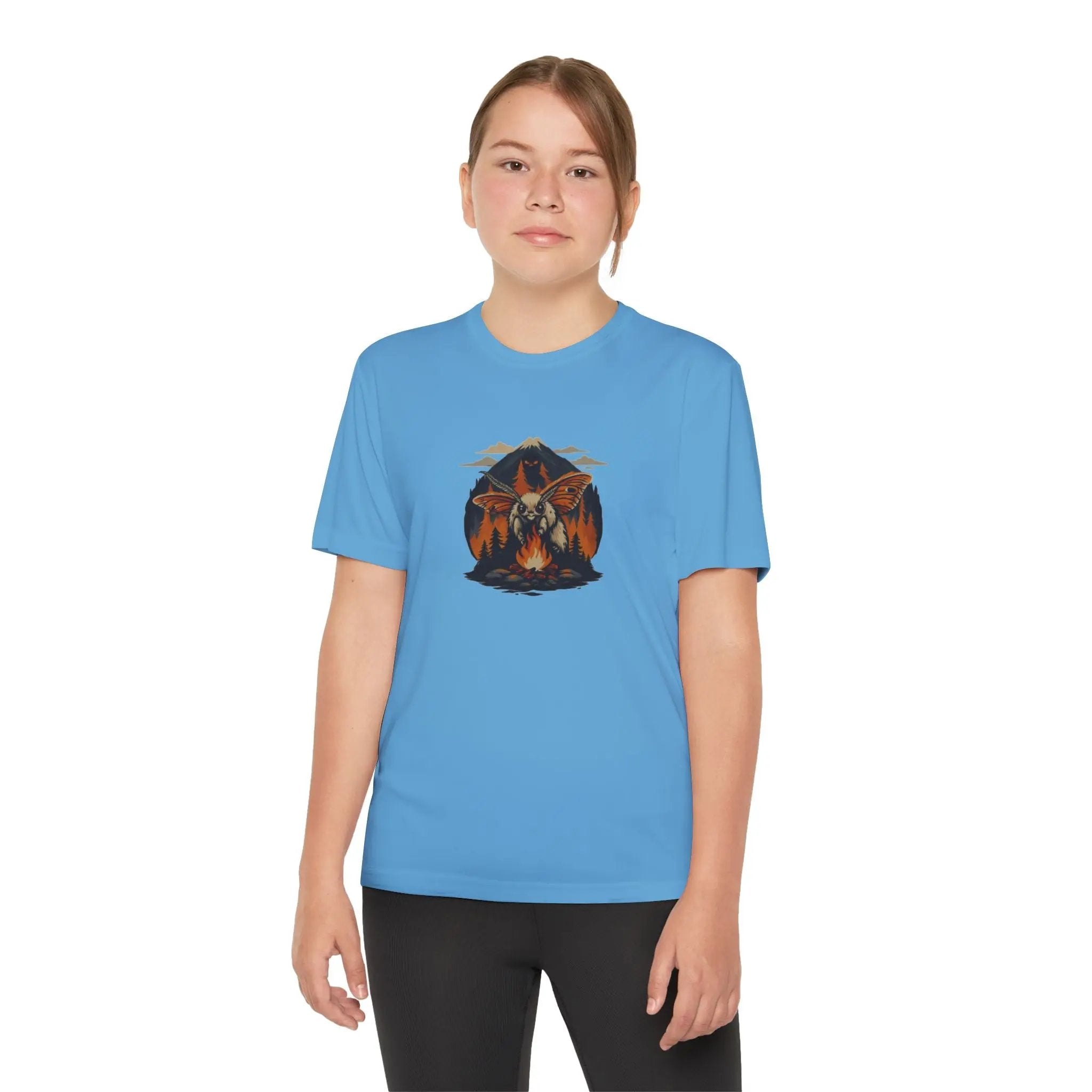 Youth Adventure Tee – Kids’ Mountain Design Outdoor & Hiking Shirt, Perfect Gift for Young Nature Lovers Printify