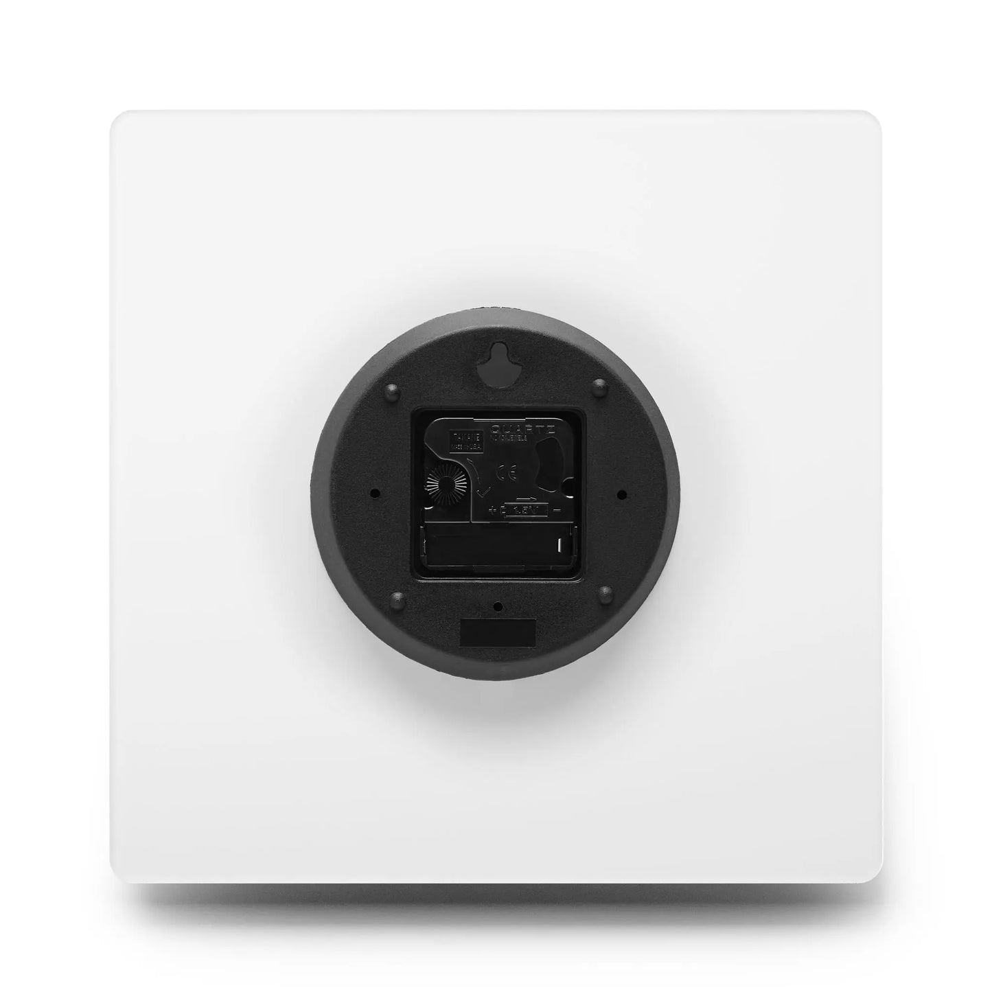 Bigfoot Pine Tree Acrylic Wall Clock — Minimal Single-Line Black & White Printify