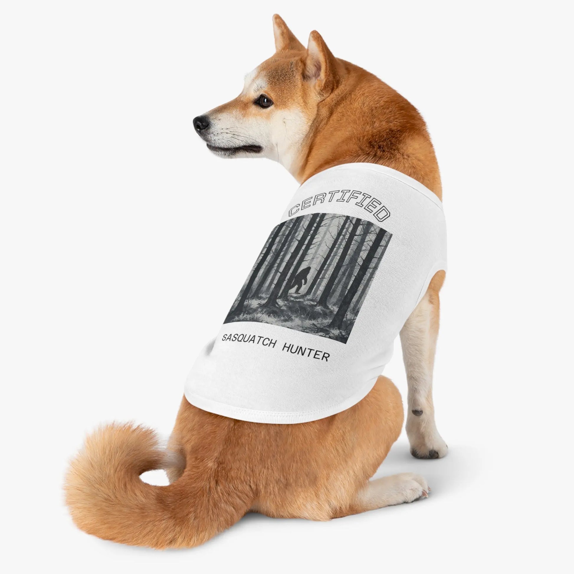Certified Sasquatch Hunter Pet Tank Top Printify