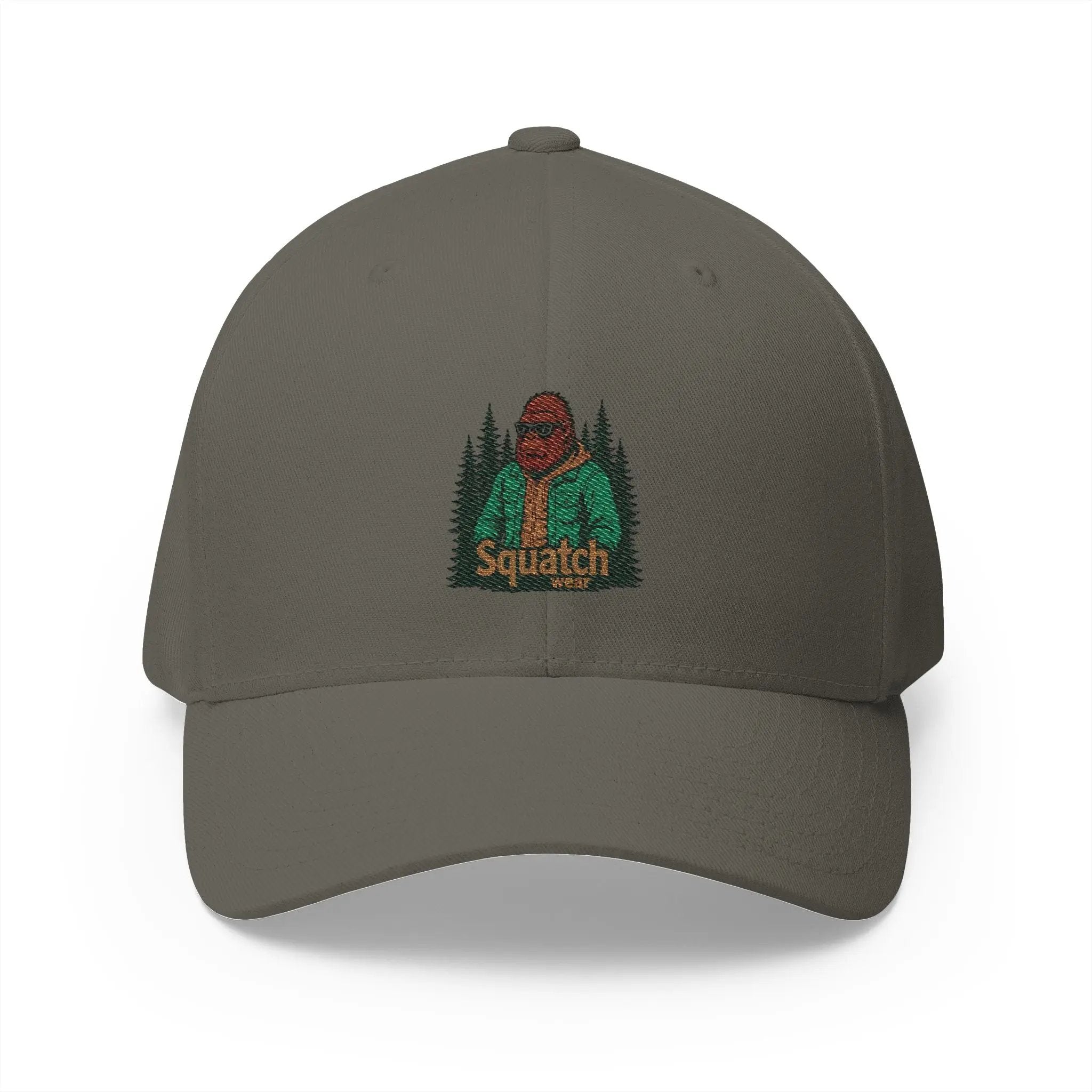 Sasquatch Embroidered Cap – Outdoor Adventure Hat, Bigfoot Enthusiast Gift, Hiking & Casual Wear Printify