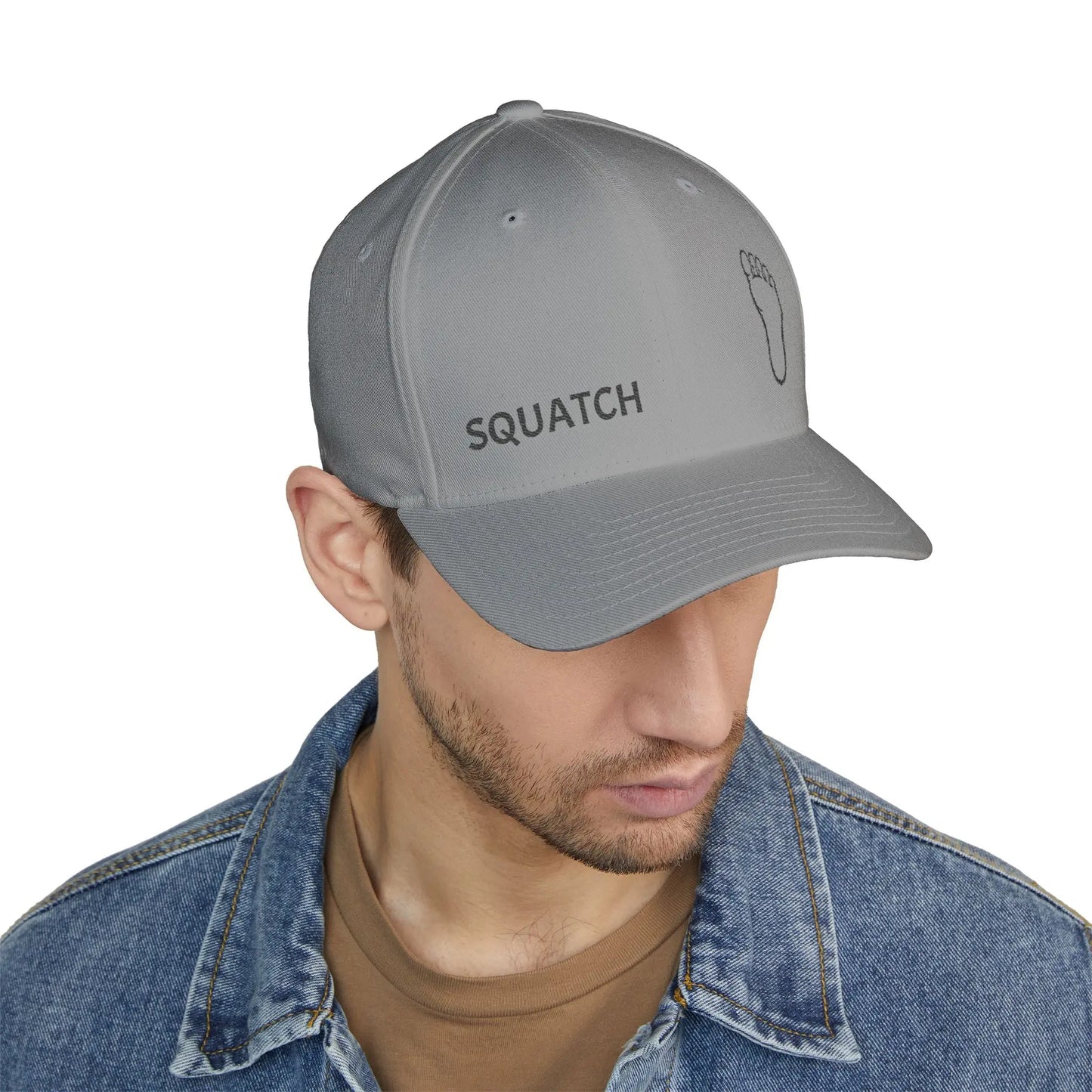 Embroidered Sasquatch Footprint Cap – Classic Low-Profile Adventure Hat