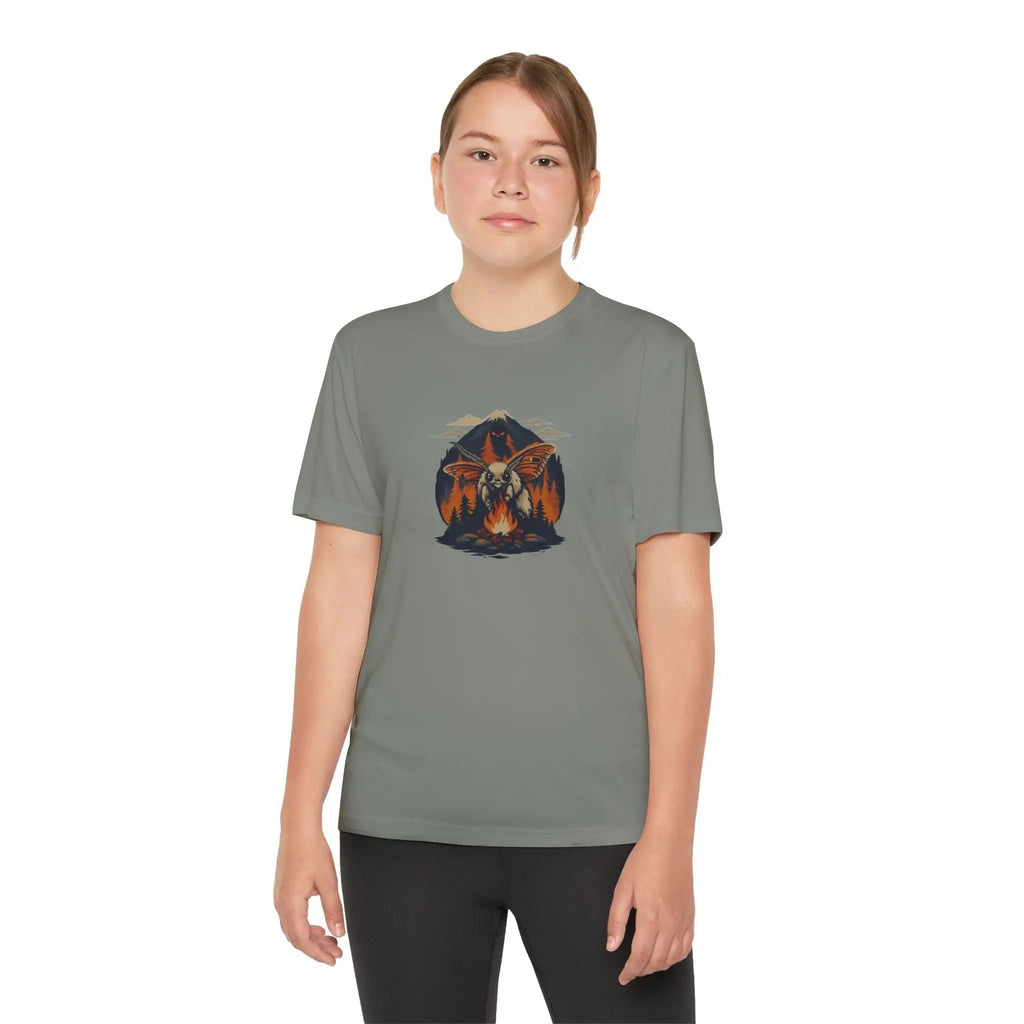 Youth Adventure Tee – Kids’ Mountain Design Outdoor & Hiking Shirt, Perfect Gift for Young Nature Lovers Printify