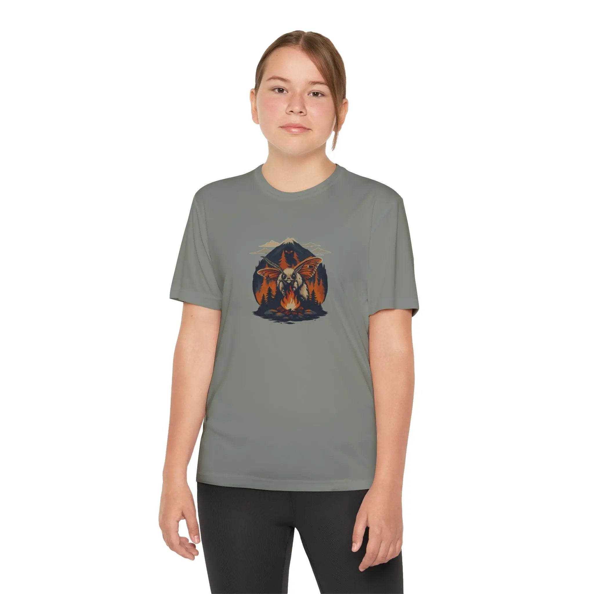 Youth Adventure Tee – Kids’ Mountain Design Outdoor & Hiking Shirt, Perfect Gift for Young Nature Lovers Printify