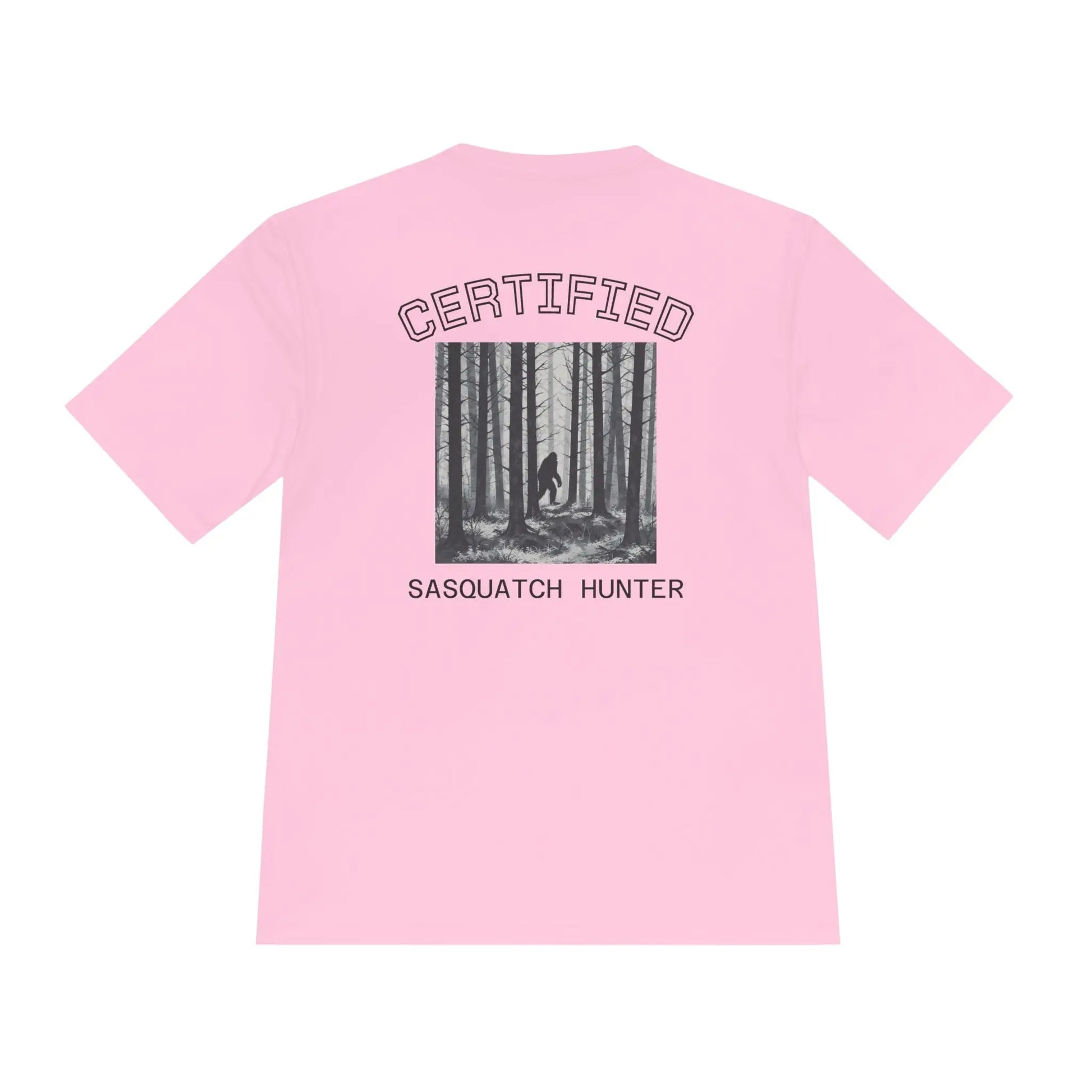 Certified Sasquatch Hunter Tee — Bigfoot Forest Graphic Shirt Printify