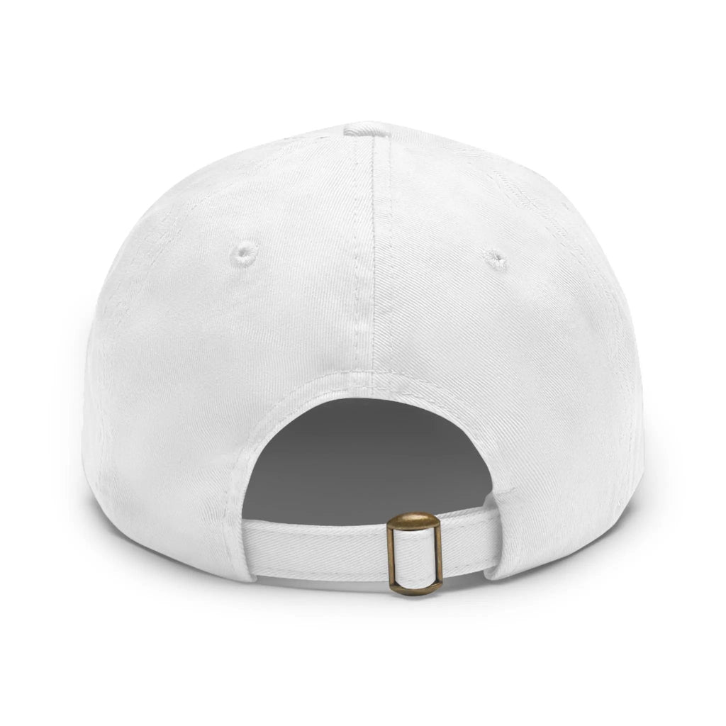 Outdoor Adventure Dad Hat – Leather Patch Cap, Casual Sun Protection, Unique Gift for Dads & Camping Enthusiasts Printify