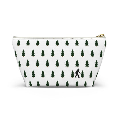 Bigfoot and Alien Accessory Pouch – Woodland Zip-Top Organizer Bag Printify