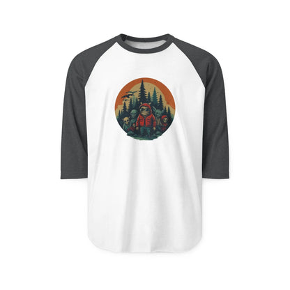 Forest Adventure Unisex Raglan Shirt – Campfire & Hiking Tee, Outdoor Lover Gift, Casual Nature Apparel - Squatch Wear
