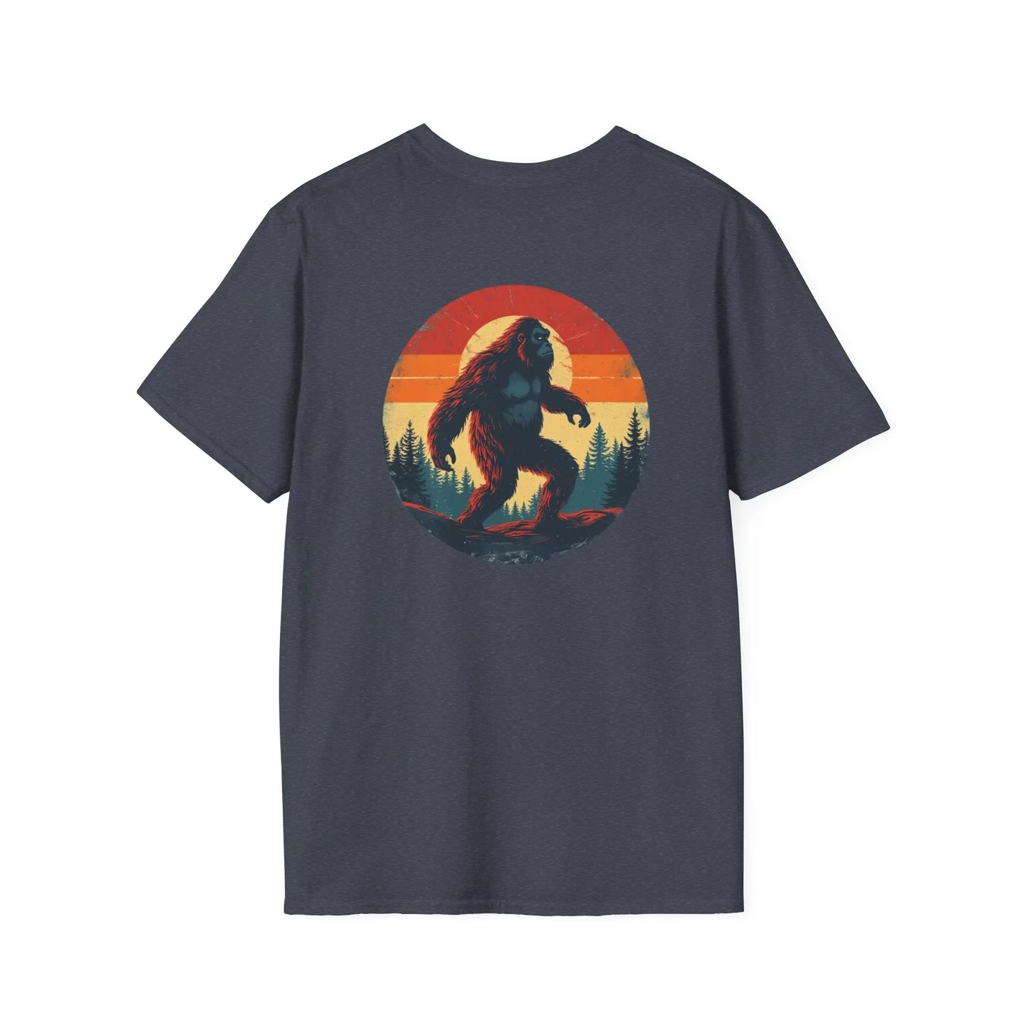 Bigfoot Sunset T-Shirt — Vintage Sasquatch Graphic Tee Printify